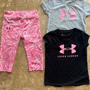 Under Armour Kids' Activewear Set - Pink, Gray, Black